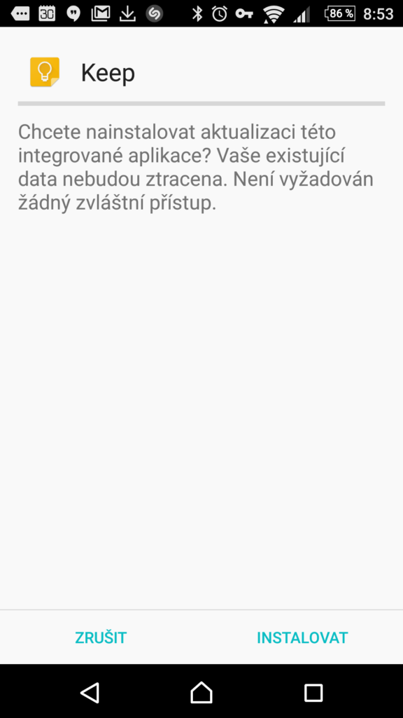 Instalace z alternativního zdroje