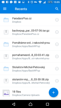 Dropbox: druhý v kategorii cloudová úložiště