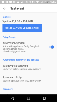 Možnosti nastavení aplikace