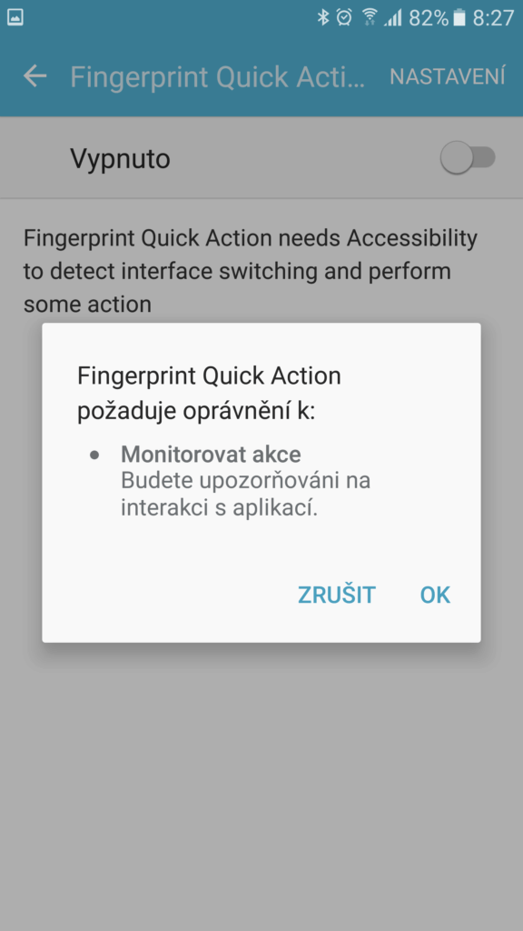 gesta pro ctecku otisku prstu Fingerprint Quick Action 4