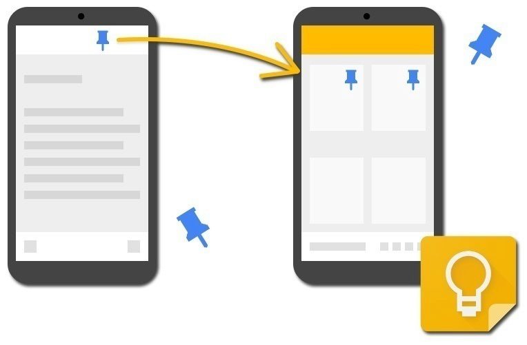 nova verze google keep spendliky ico
