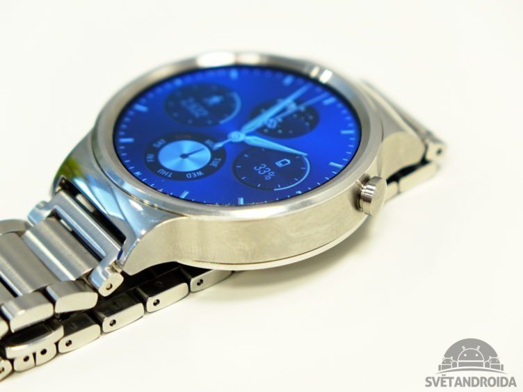 Huawei Watch - konstrukce, tlačítko