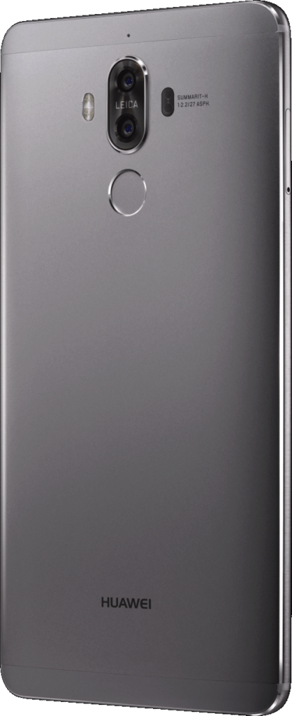 Mate 9 Grey Rear 45 Left
