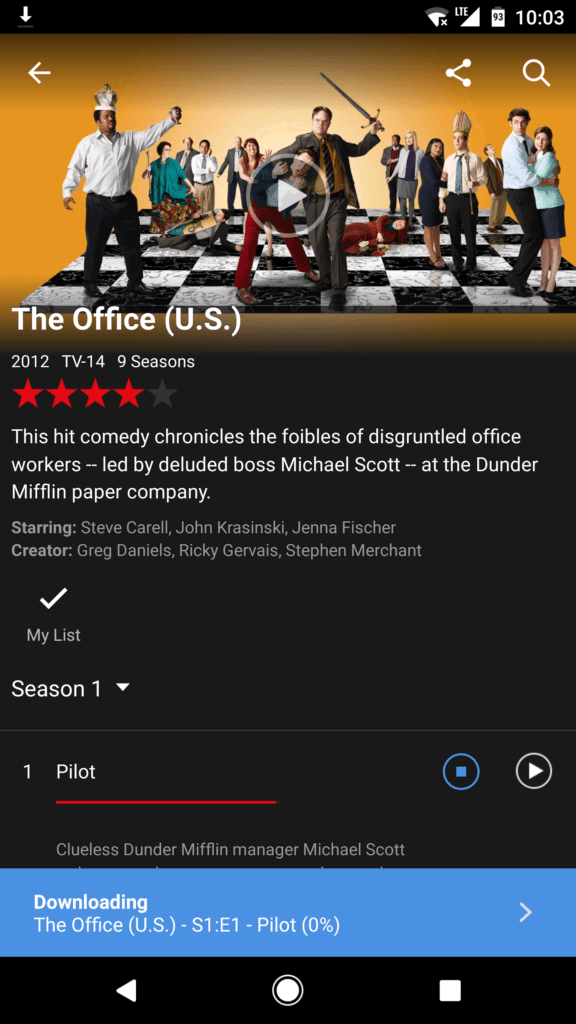 Netflix offline 3