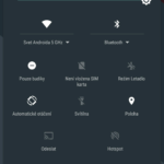 Nexus 5X systém notifikační lišta 2