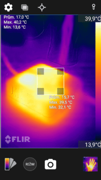 CAT S60 termokamera aplikace