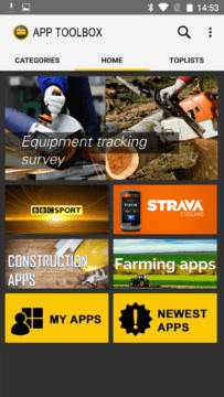 CAT S60 aplikace App ToolBox