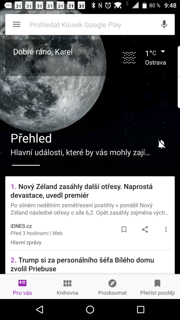 Nový Kiosek Google Play