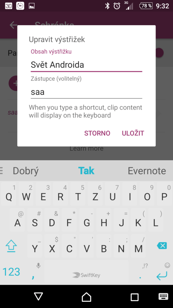 Definujeme zkratku saa