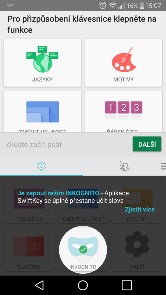 Swiftkey inkognito 3