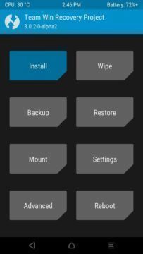 Alternativní recovery TWRP