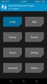 Alternativní recovery TWRP