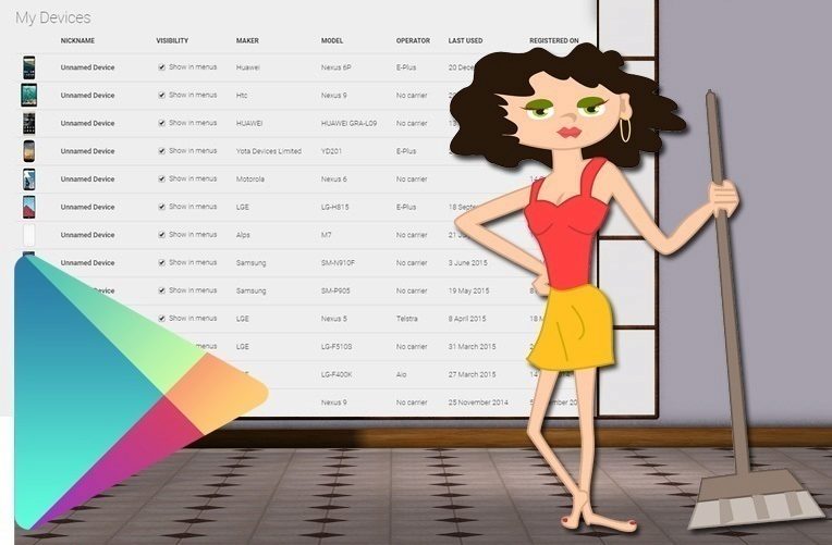 sekce moje zarizeni obchode play ico