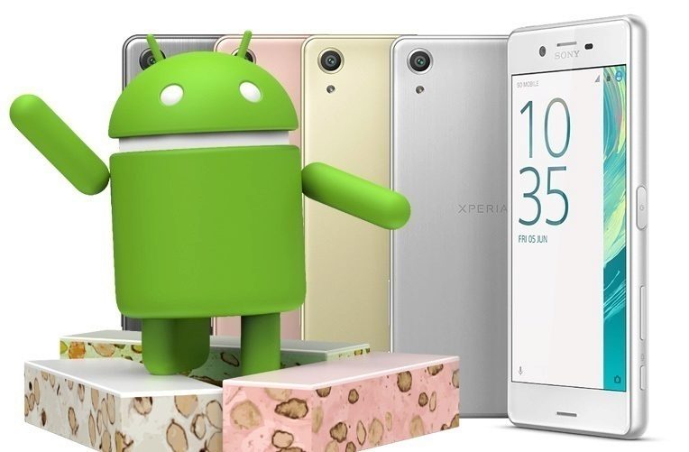 telefon sony xperia x performance nougat ico