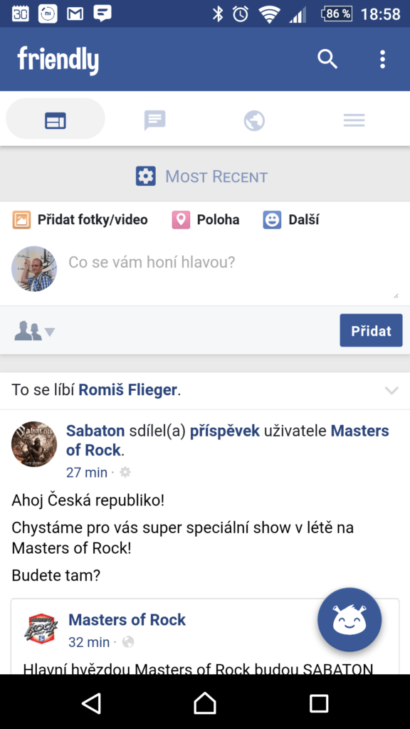 Friendly - nejlepší aplikace pro Facebook