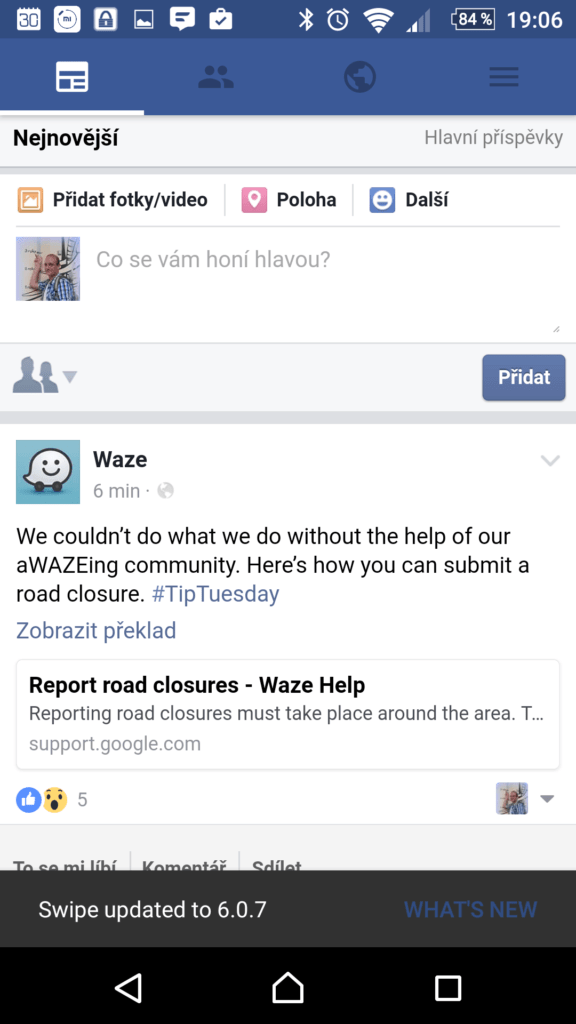 Swipe For Facebook