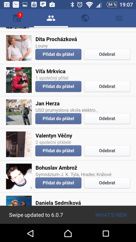 Swipe For Facebook