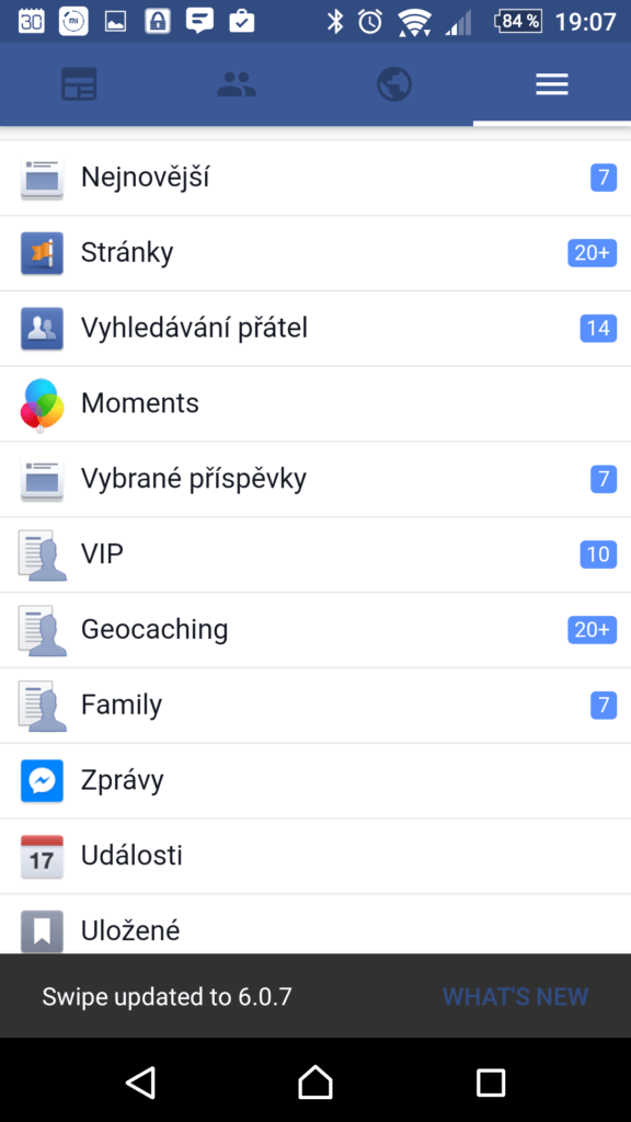 Skupiny a další