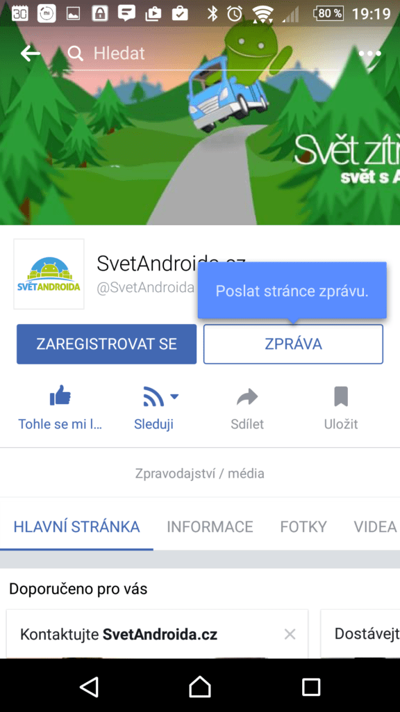 Stránka SvětAndroida