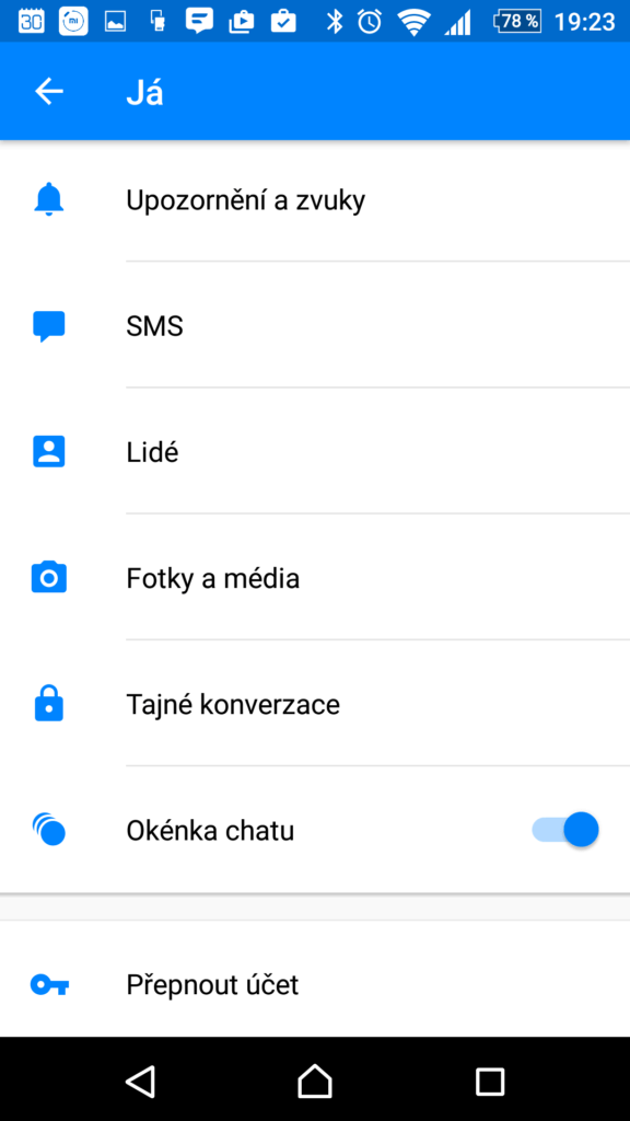 Možnosti nastavení