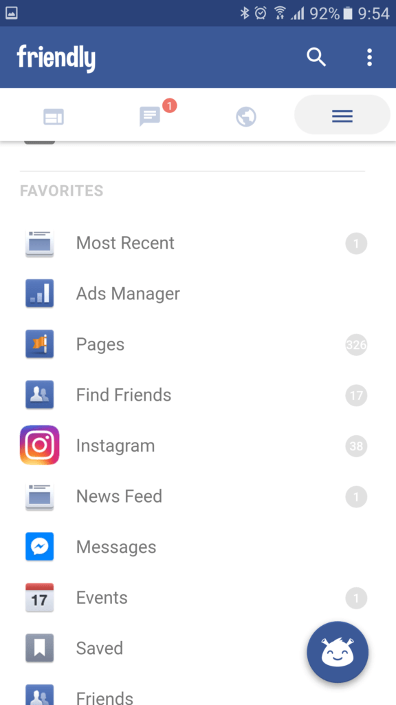 Aplikace Friendly for Facebook 16