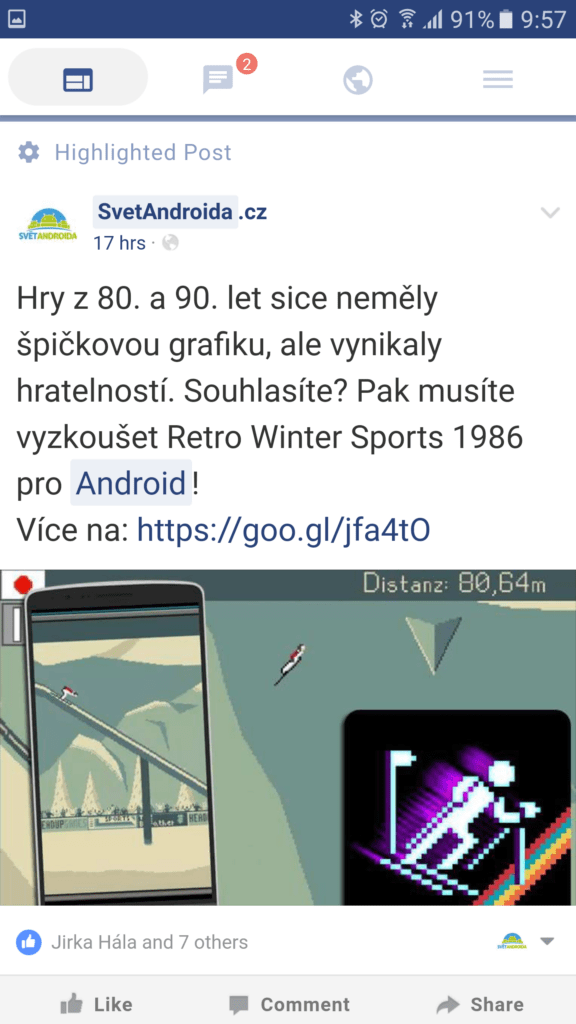 Aplikace Friendly for Facebook 20