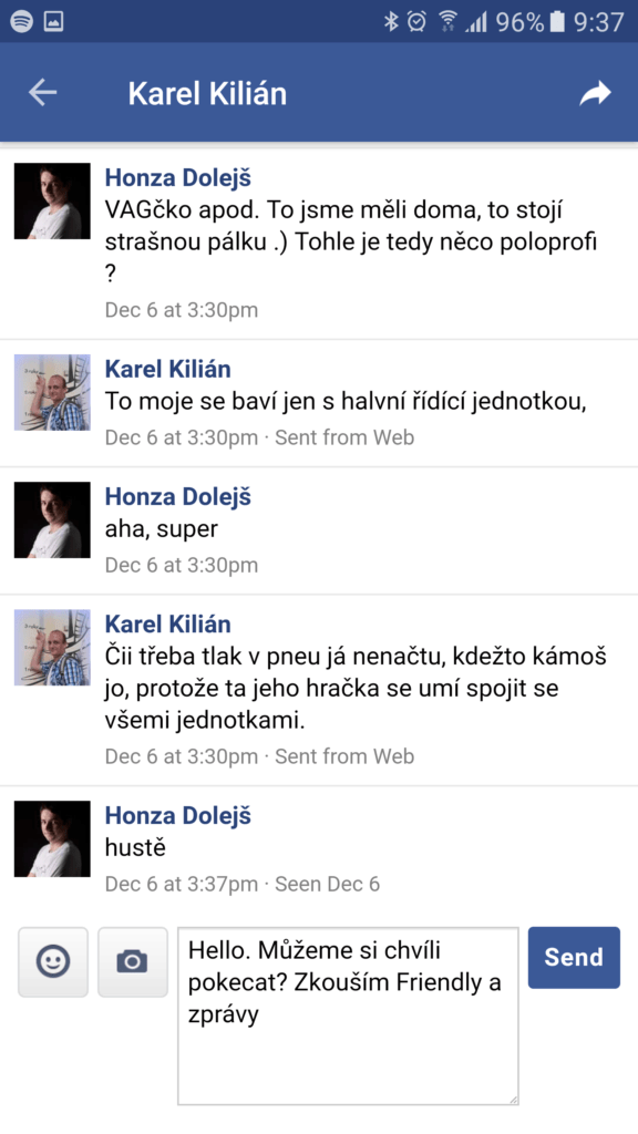 Aplikace Friendly for Facebook 3