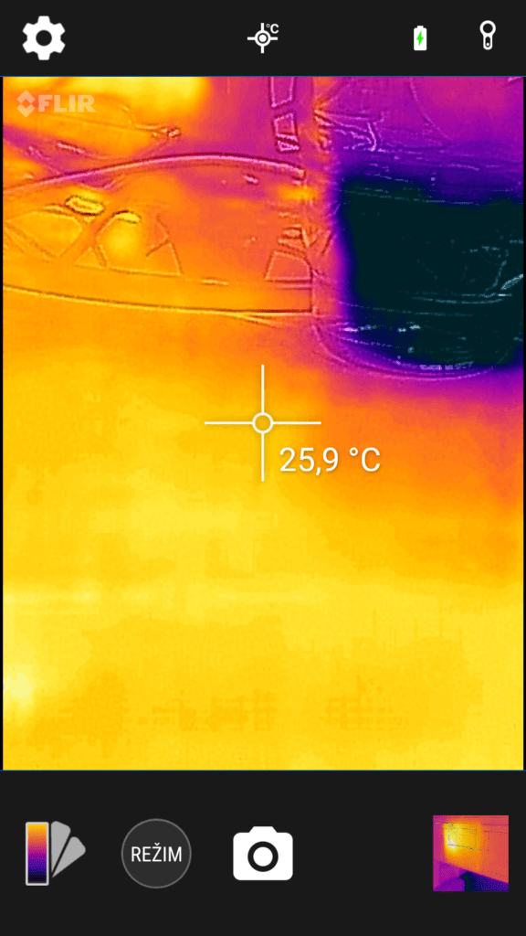 Flir One aplikace 1 1