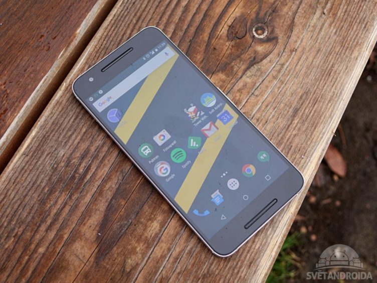 Nexus 6P - konstrukce, přední strana Nexus 6P - konstrukce, přední strana
