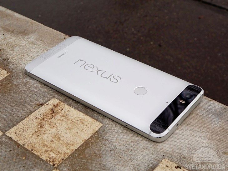 Nexus 6P - konstrukce, zadní strana