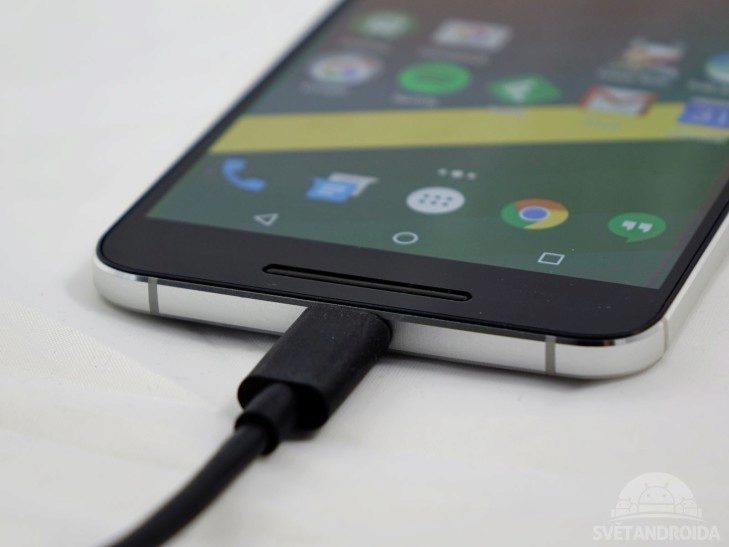 Nexus 6P - nabíjení USB-C