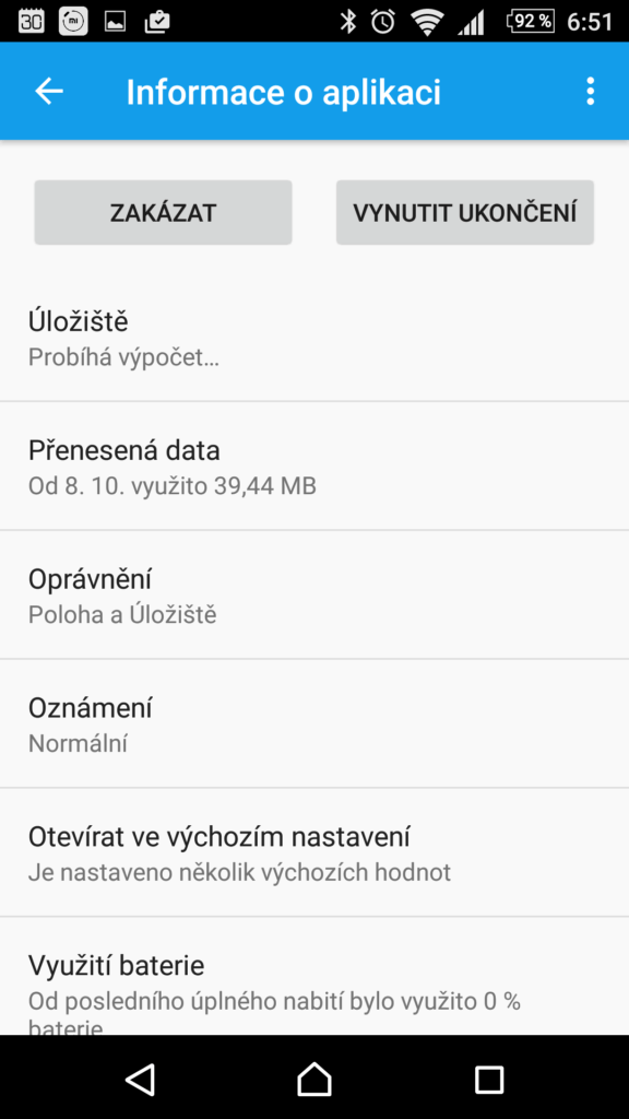 Sekce Úložiště