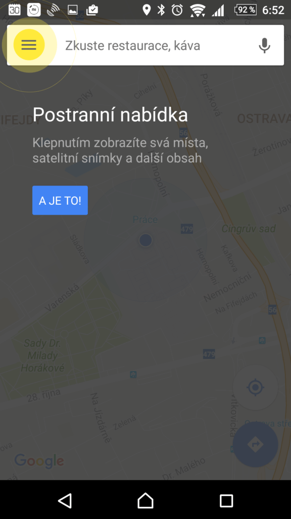 Nové spuštění Map