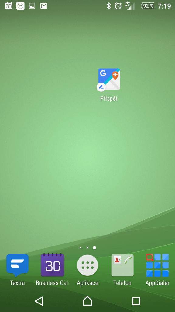 Zkratka Přispět na ploše