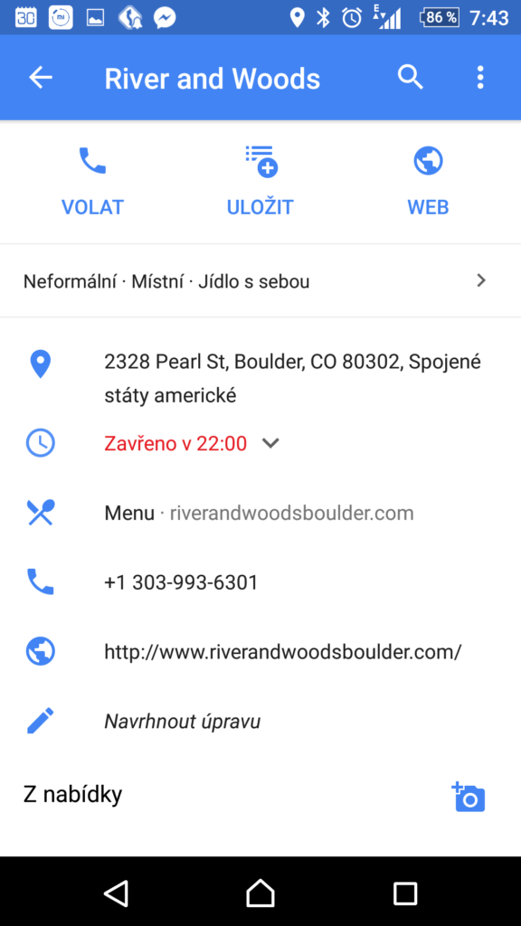 Informace o podniku