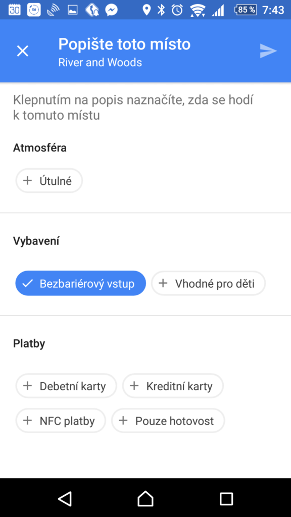 Možnosti pro Místní průvodce
