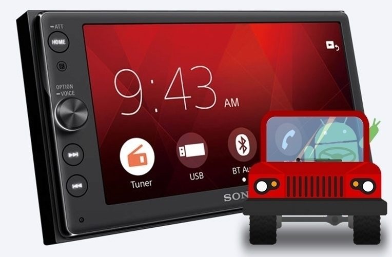 Sony XAV AX100 náhleďák
