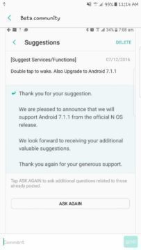 Android Nougat 7.1.1