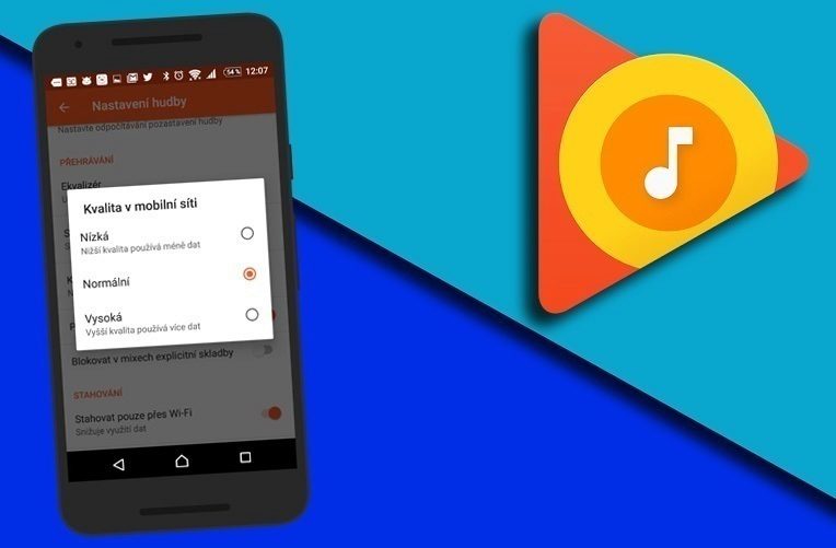 hudba nastaveni kvality zvuku ico