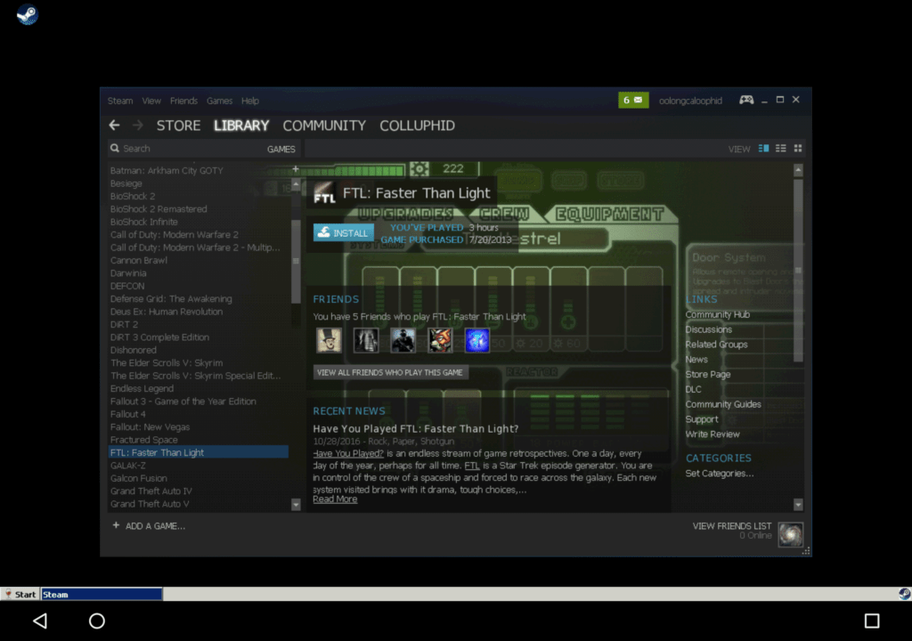 Hry ze Steamu se spustit nepovedlo