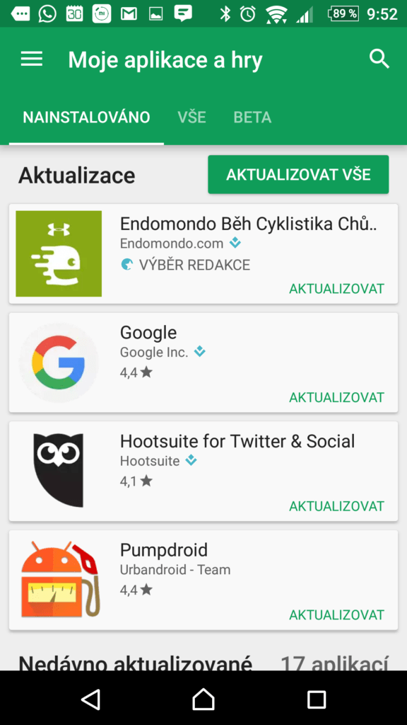 Vyhledejte aplikaci Facebook