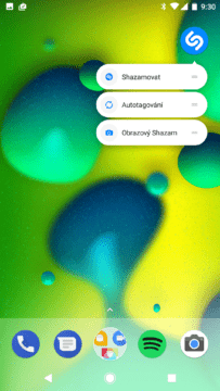 Aplikace Shazam – nové zkratky na ploše (2)