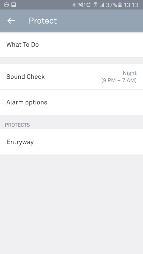 Nest Protect aplikace nastaveni 2