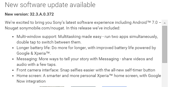 Sony zahajuje aktualizace na Android 7.0 pro řadu Xperia Z5