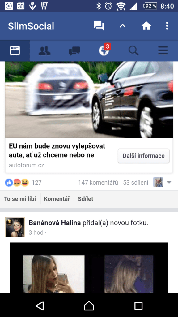 SlimSocial for Facebook - nejlepší aplikace pro Facebook dle čtenářů