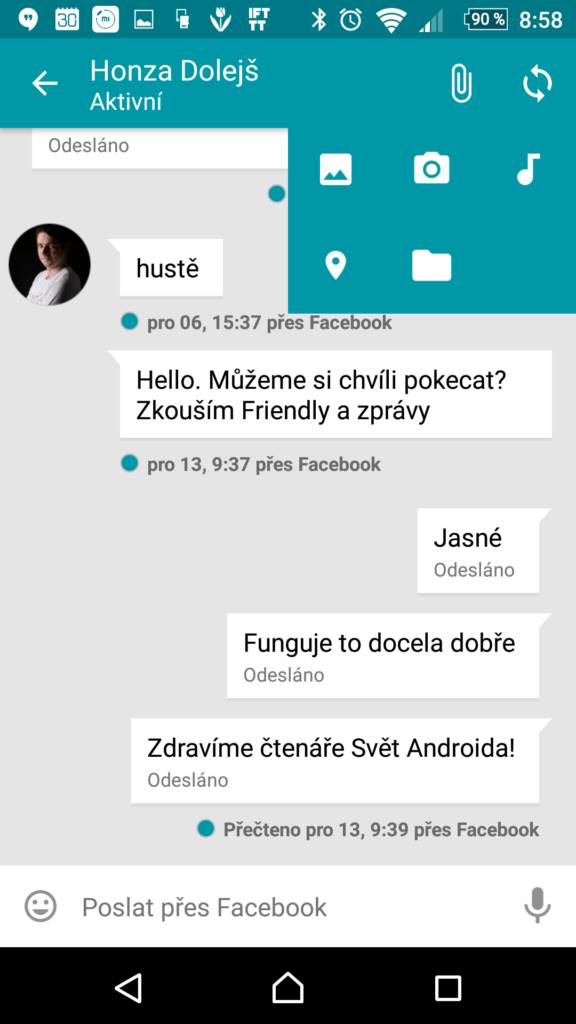 Možnosti příloh