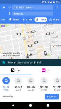 Nové provedení služeb Uber a Lyft