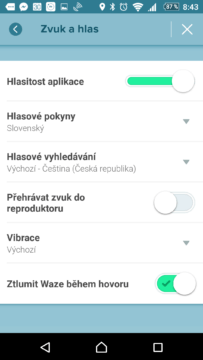 Sekce Zvuk a hlas