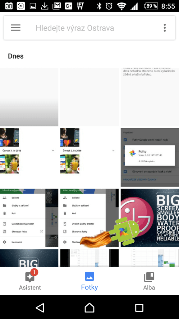 Chcete vidět létajícího Androida?