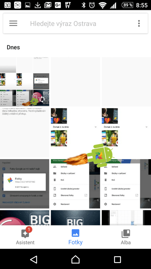 Létající Android, létá tam a zpět!